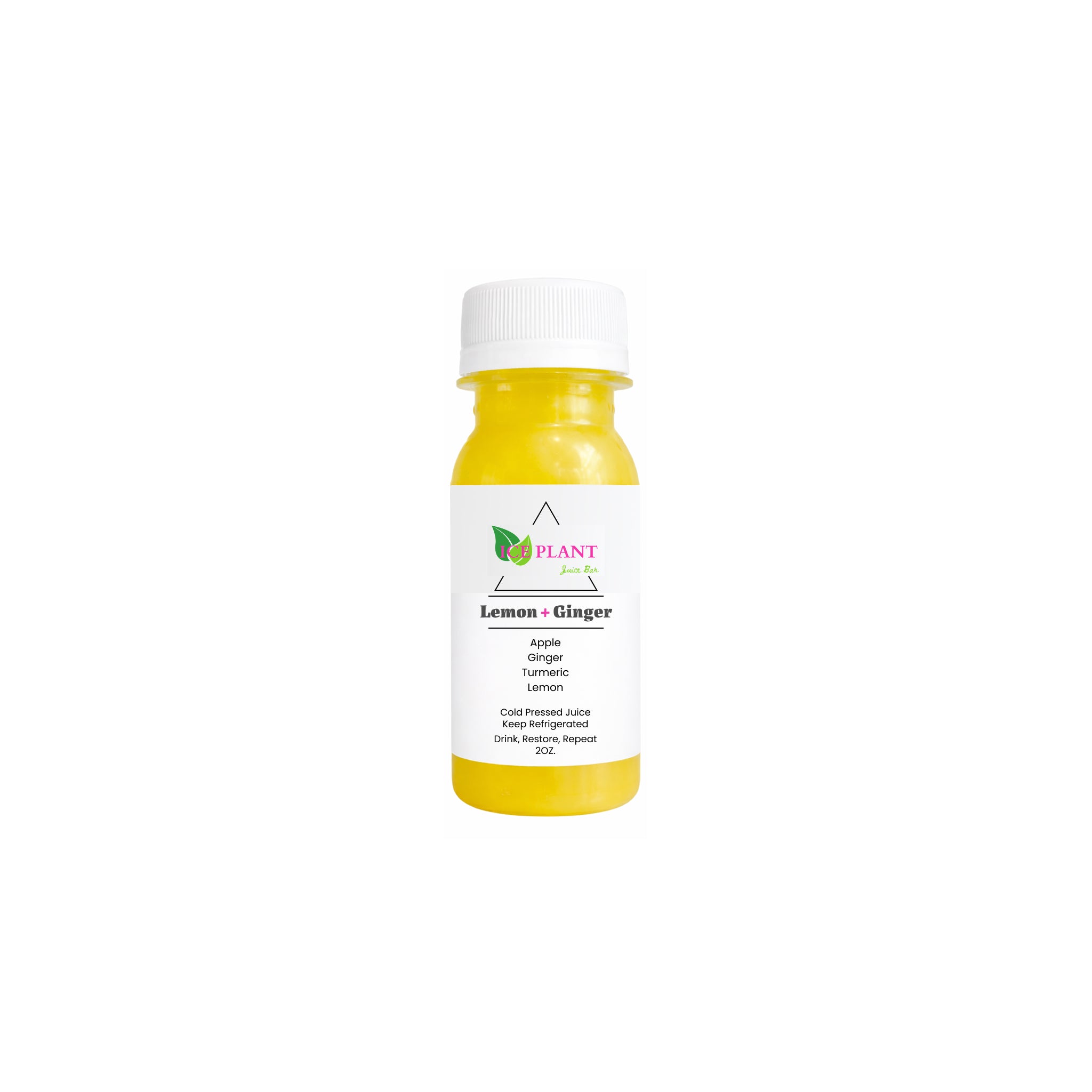 Lemon + Ginger Shot 2oz – My Ice Plant